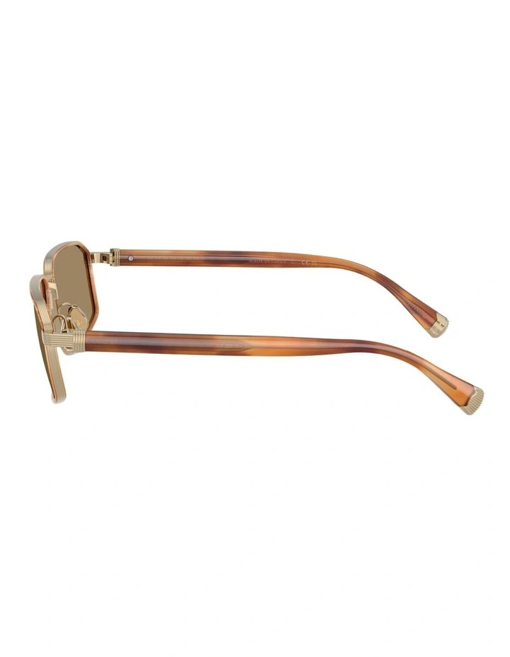 Brunello Cucinelli JARAMA Titanium Sunglasses in Gold image 3