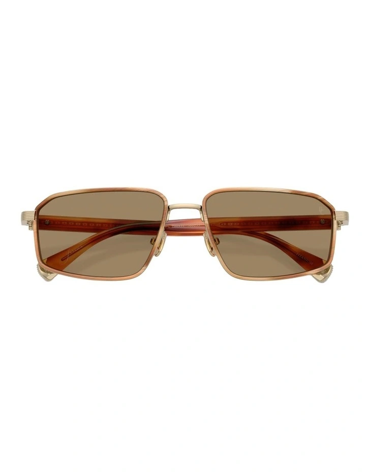 Brunello Cucinelli JARAMA Titanium Sunglasses in Gold image 4