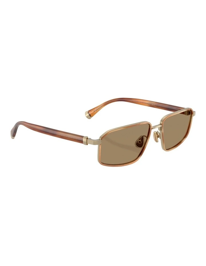 Brunello Cucinelli JARAMA Titanium Sunglasses in Gold image 5
