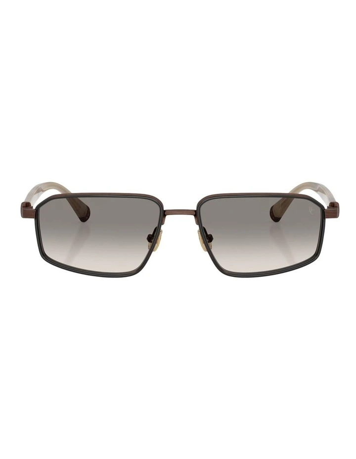 Brunello Cucinelli JARAMA Titanium Sunglasses in Brown image 2