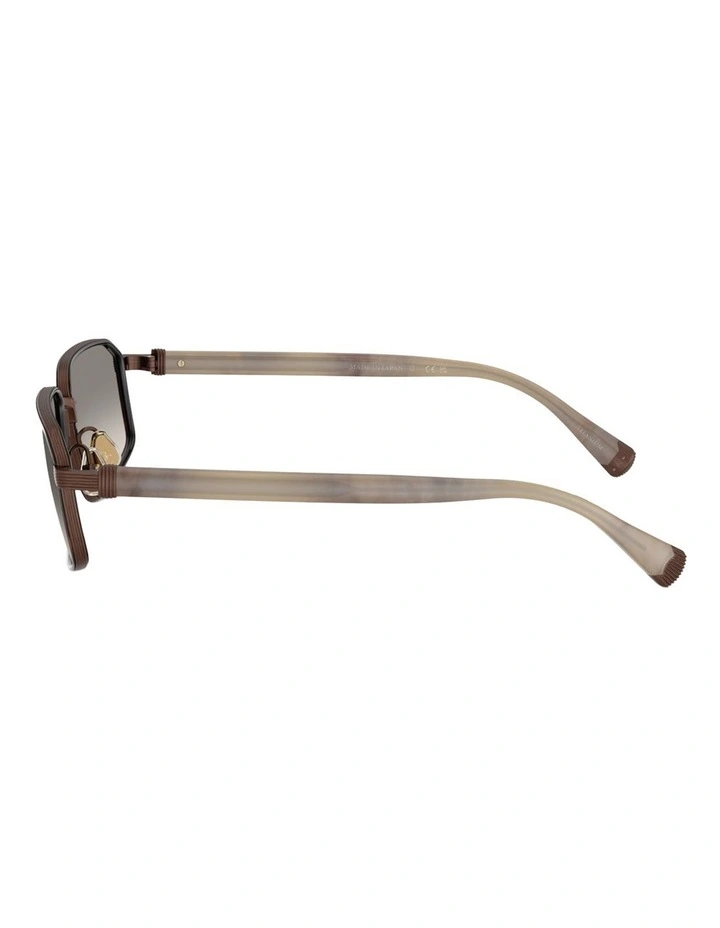 Brunello Cucinelli JARAMA Titanium Sunglasses in Brown image 3
