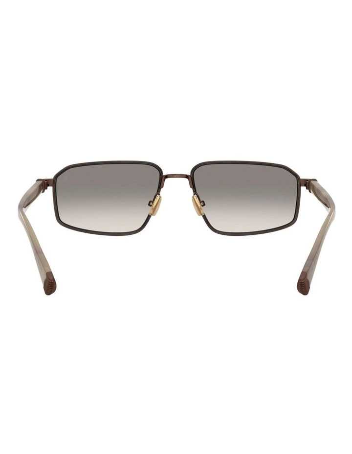 Brunello Cucinelli JARAMA Titanium Sunglasses in Brown image 4