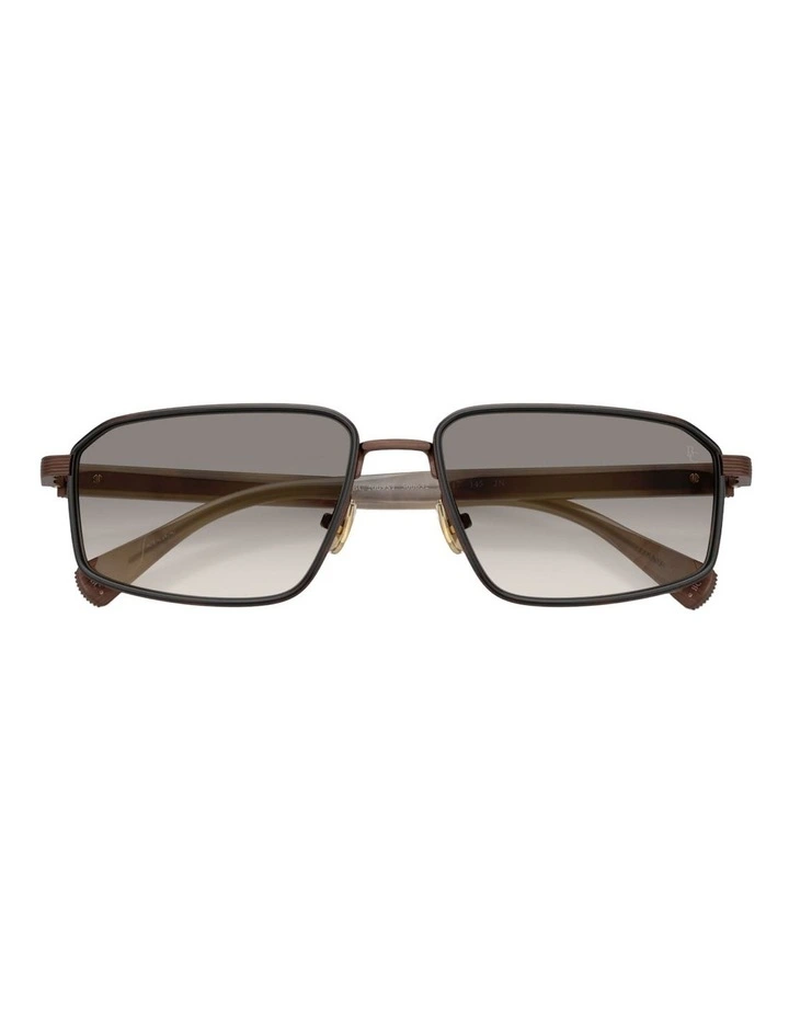 Brunello Cucinelli JARAMA Titanium Sunglasses in Brown image 5