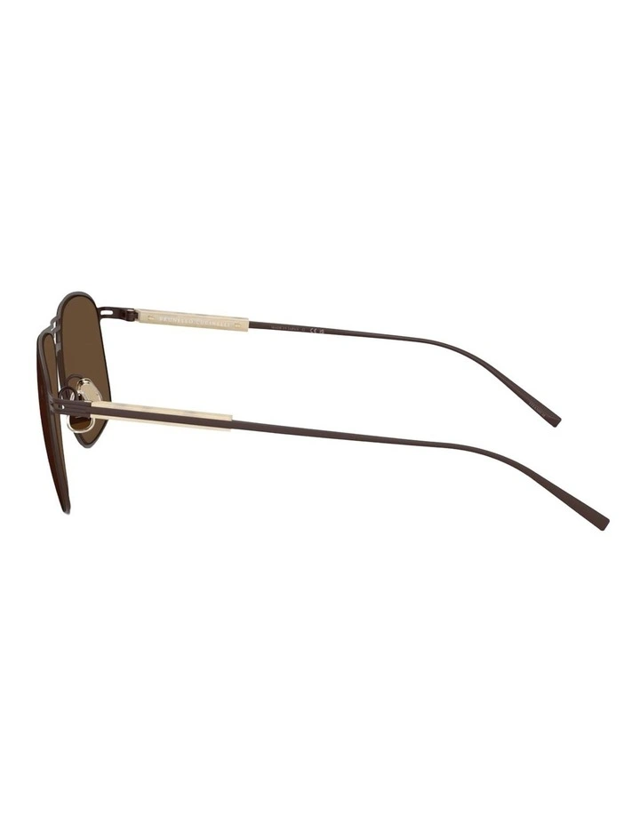 Brunello Cucinelli Titanium Sunglasses in Brown image 3