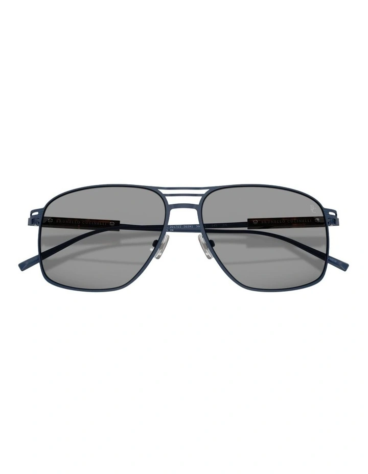 Brunello Cucinelli  Titanium Sunglasses in Blue image 4