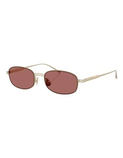 Brunello Cucinelli  Titanium Sunglasses in Gold