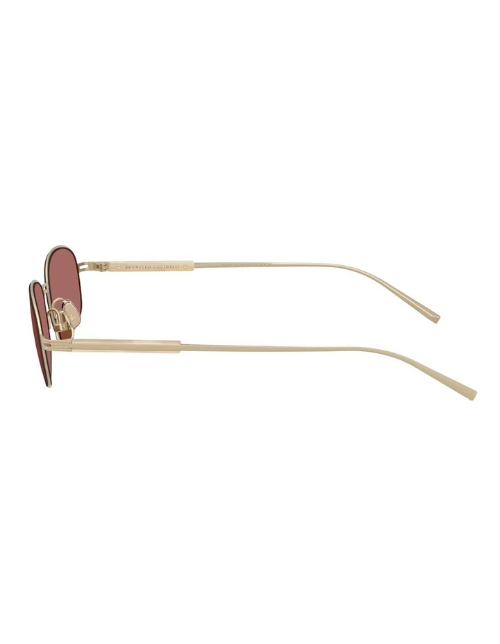 Brunello Cucinelli  Titanium Sunglasses in Gold image 3