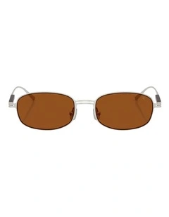 Brunello Cucinelli  Titanium Sunglasses in Transparent