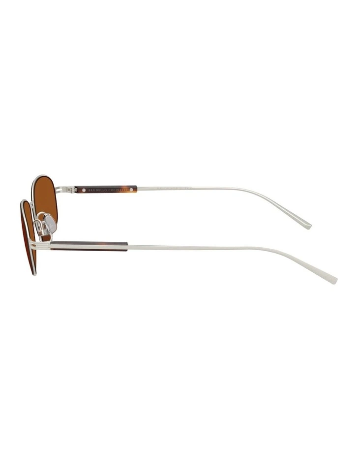 Brunello Cucinelli  Titanium Sunglasses in Transparent image 2