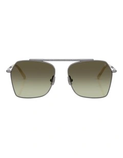 Brunello Cucinelli  Titanium Sunglasses in Grey
