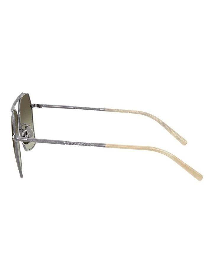 Brunello Cucinelli Titanium Sunglasses in Grey image 2