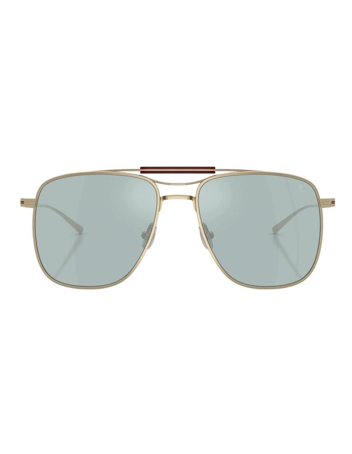 Brunello Cucinelli  Titanium Sunglasses in Gold image 1