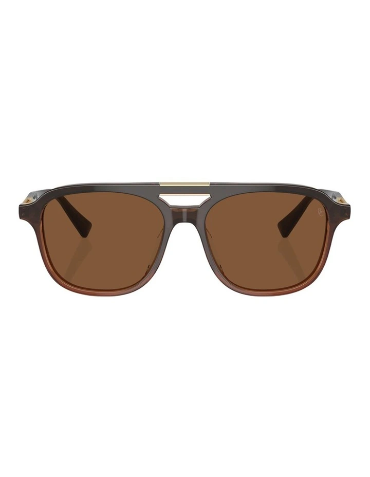 Brunello Cucinelli Acetate Polarised Sunglasses in Brown image 2