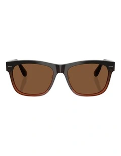 Brunello Cucinelli  Acetate Polarised Sunglasses in Black