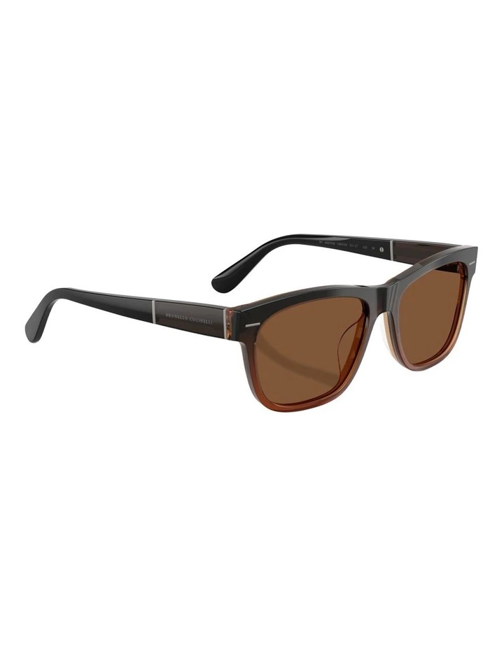 Brunello Cucinelli Acetate Polarised Sunglasses in Black image 5