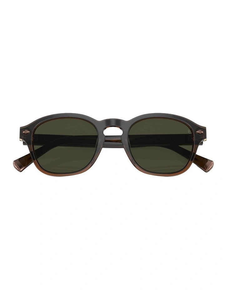 Brunello Cucinelli Acetate Polarised Sunglasses in Brown image 3