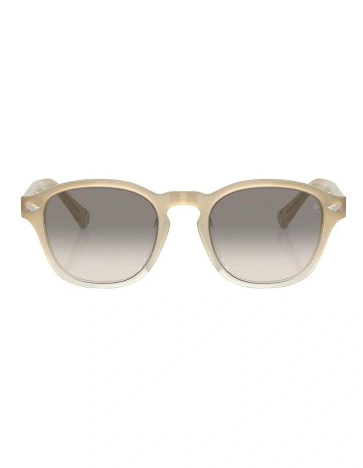 Brunello Cucinelli  Acetate Sunglasses in White image 2