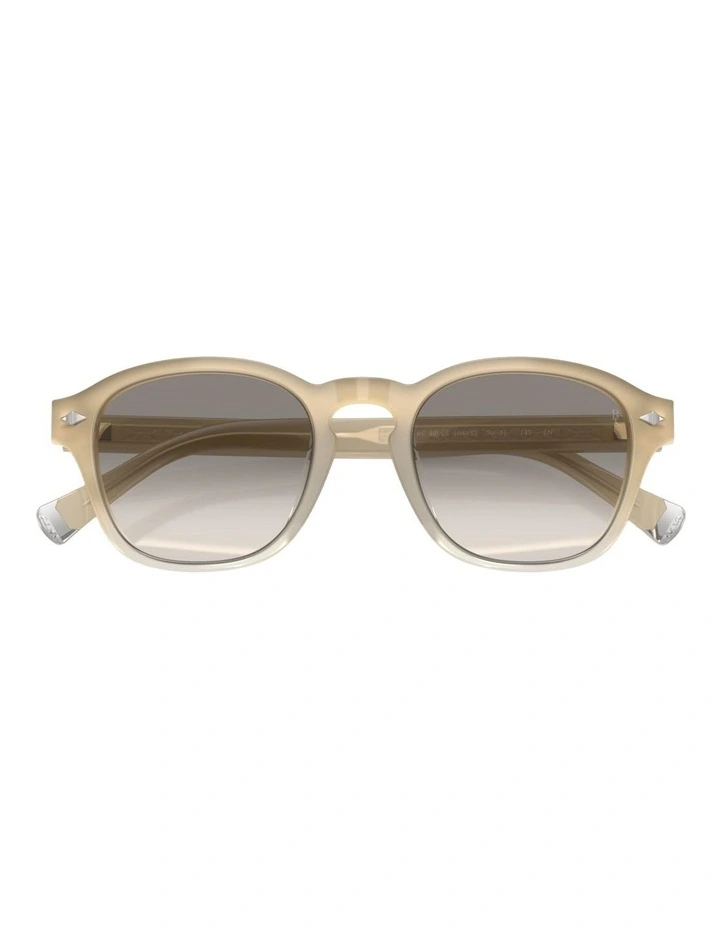 Brunello Cucinelli  Acetate Sunglasses in White image 4