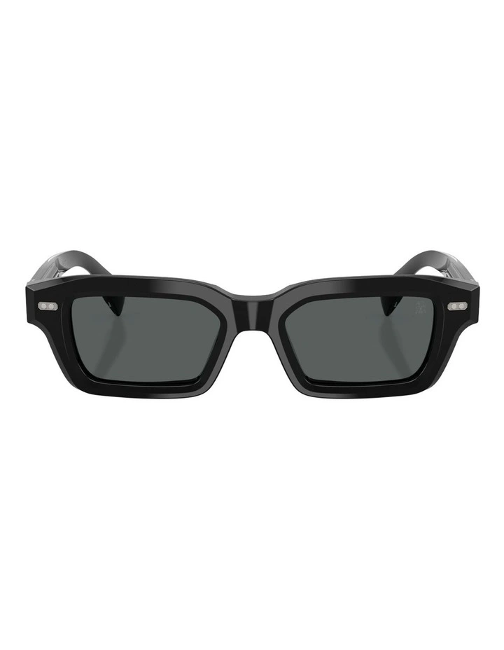 Brunello Cucinelli MARLA Acetate Polarised Sunglasses in Black image 2