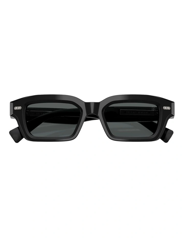 Brunello Cucinelli MARLA Acetate Polarised Sunglasses in Black image 3