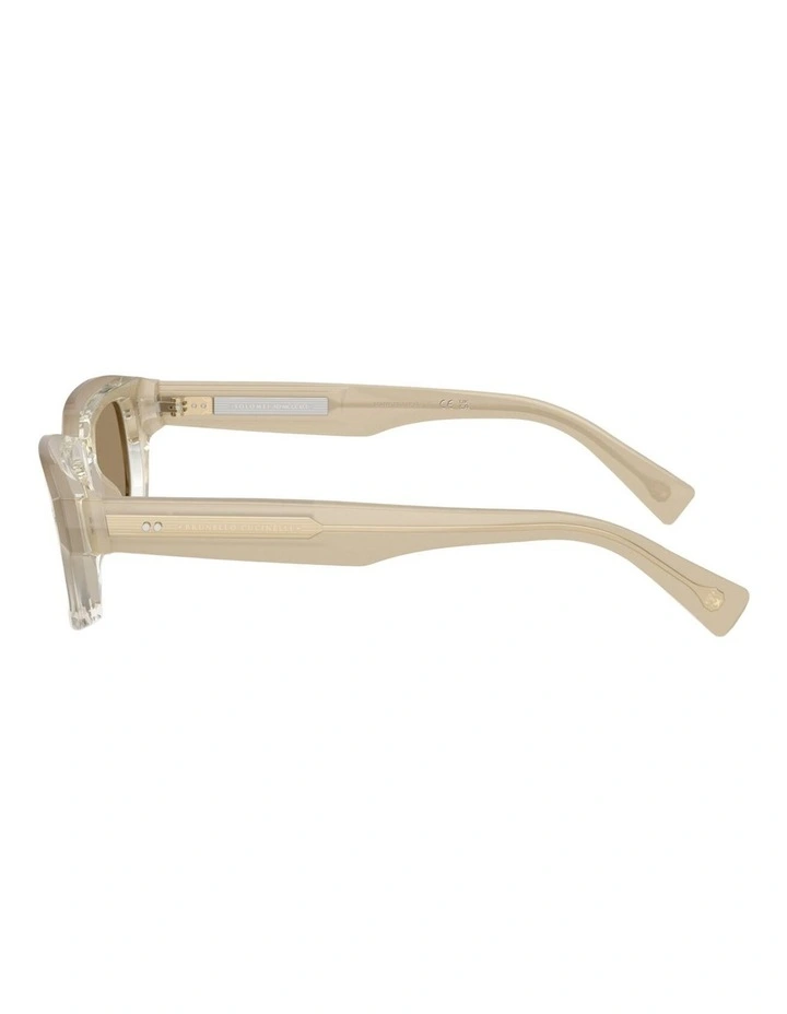 Brunello Cucinelli MARLA Acetate Sunglasses in White image 3