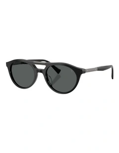 Brunello Cucinelli  Acetate Polarised Sunglasses in Black