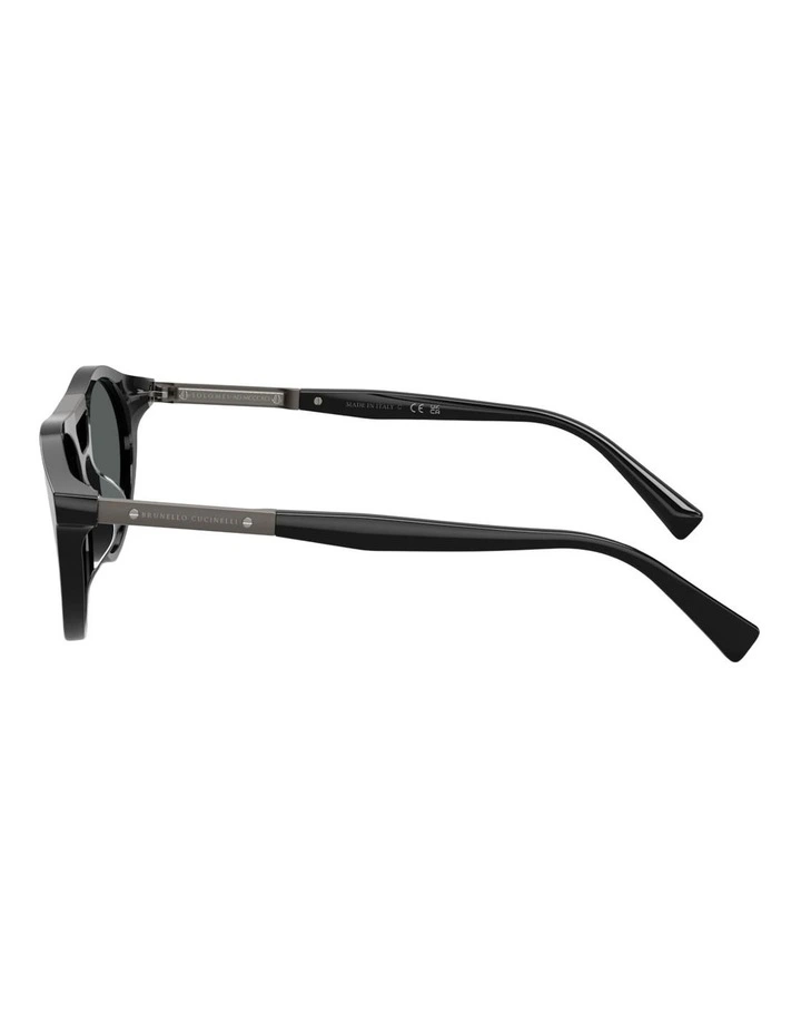Brunello Cucinelli  Acetate Polarised Sunglasses in Black image 3