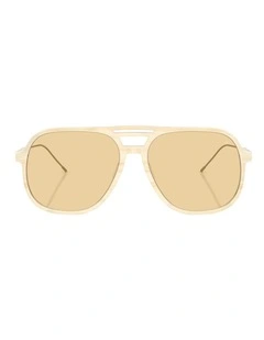 Brunello Cucinelli  Acetate Sunglasses in Brown