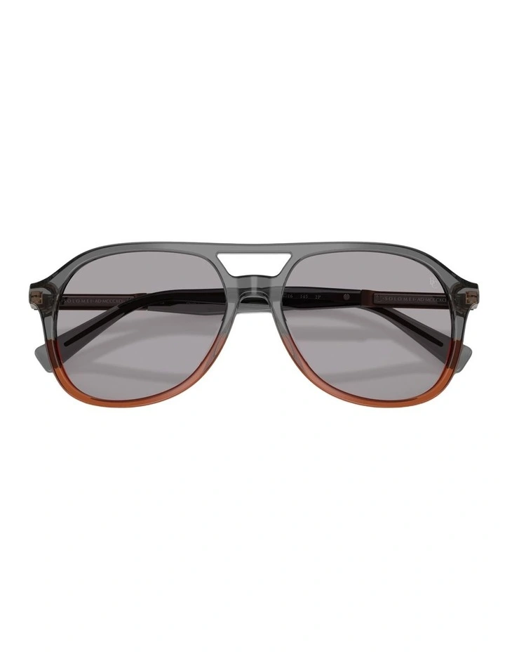 Brunello Cucinelli  Acetate Polarised Sunglasses in Black image 4