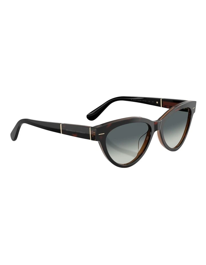 Brunello Cucinelli  Acetate Sunglasses in Tortoise image 4