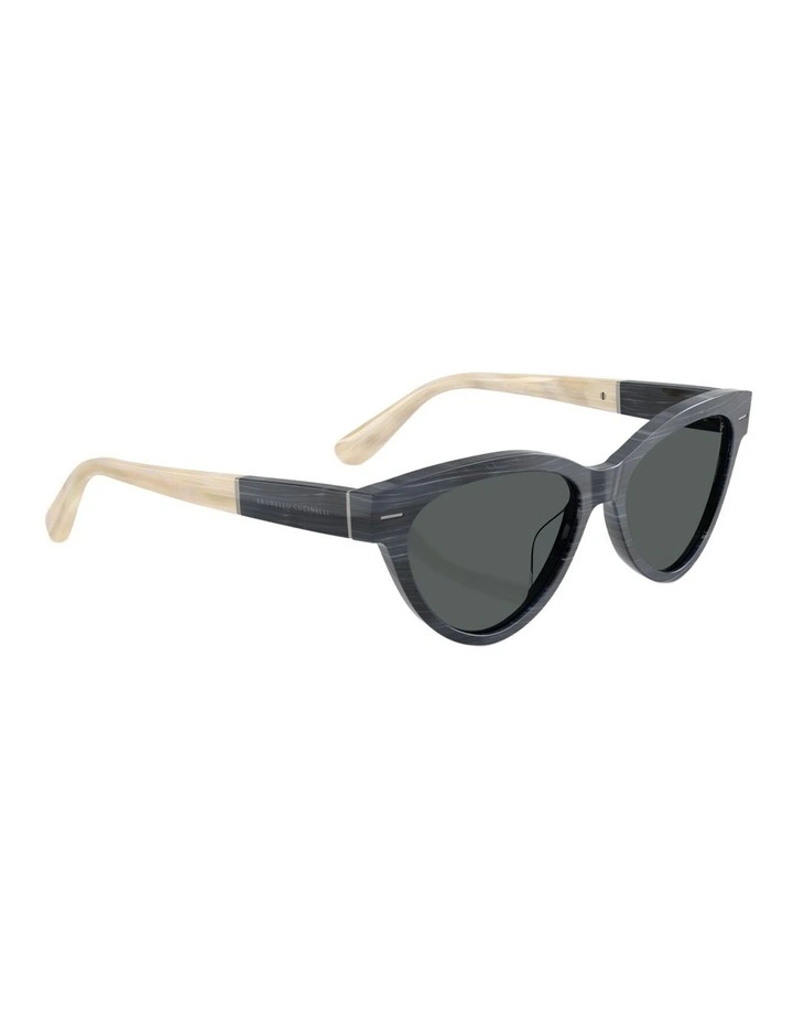 Brunello Cucinelli  Acetate Polarised Sunglasses in Black image 4