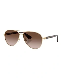 Burberry  Metal Sunglasses in Gold