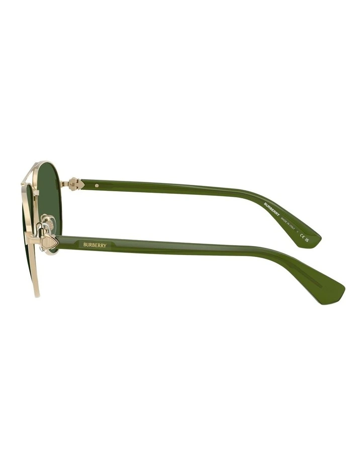 Burberry Metal Sunglasses in Gold image 3