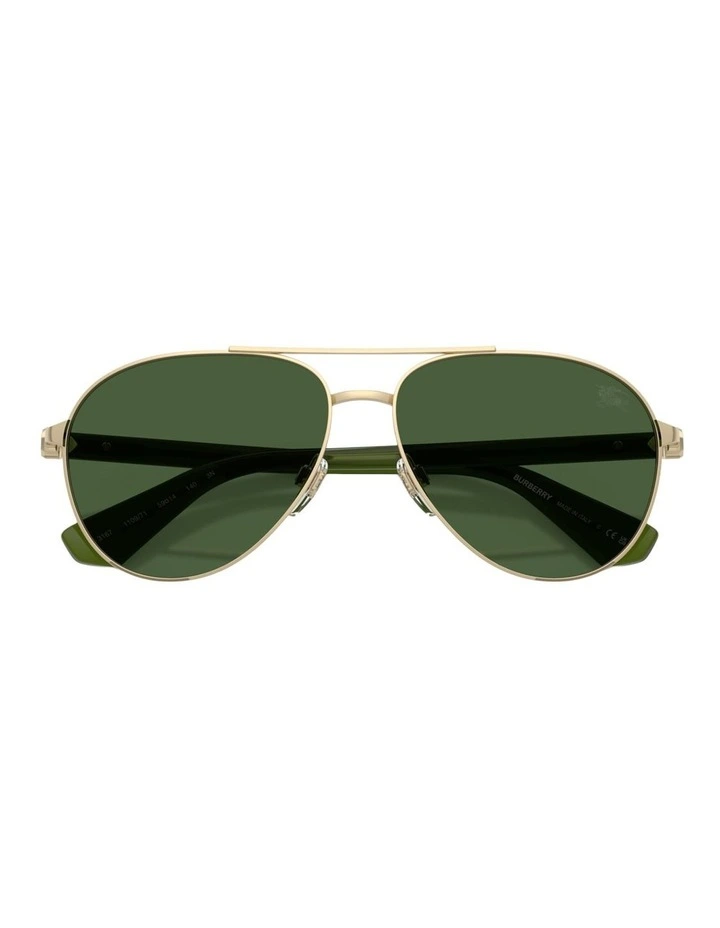 Burberry Metal Sunglasses in Gold image 4