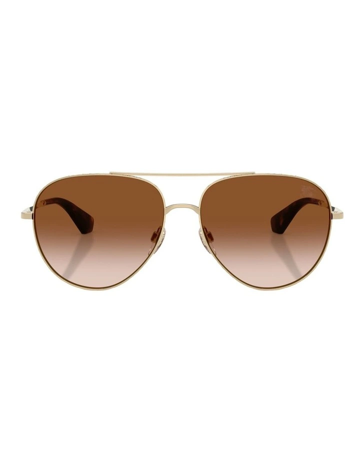 Burberry Metal Sunglasses in Gold image 1