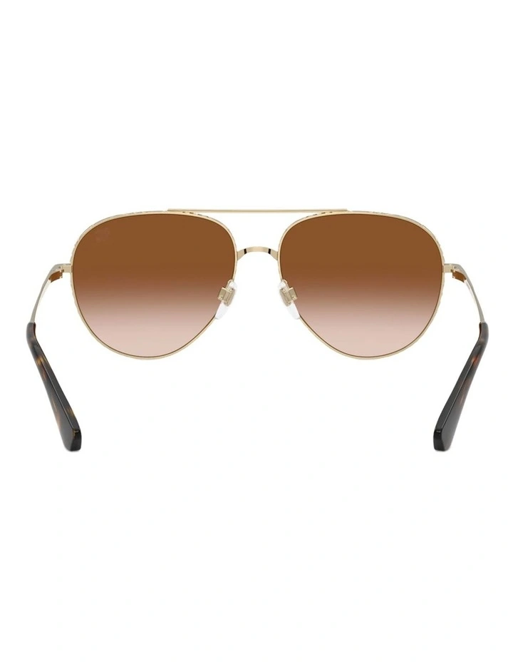 Burberry Metal Sunglasses in Gold image 2