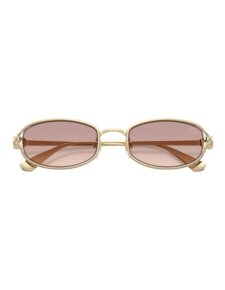 Burberry Metal Sunglasses in Gold image 4