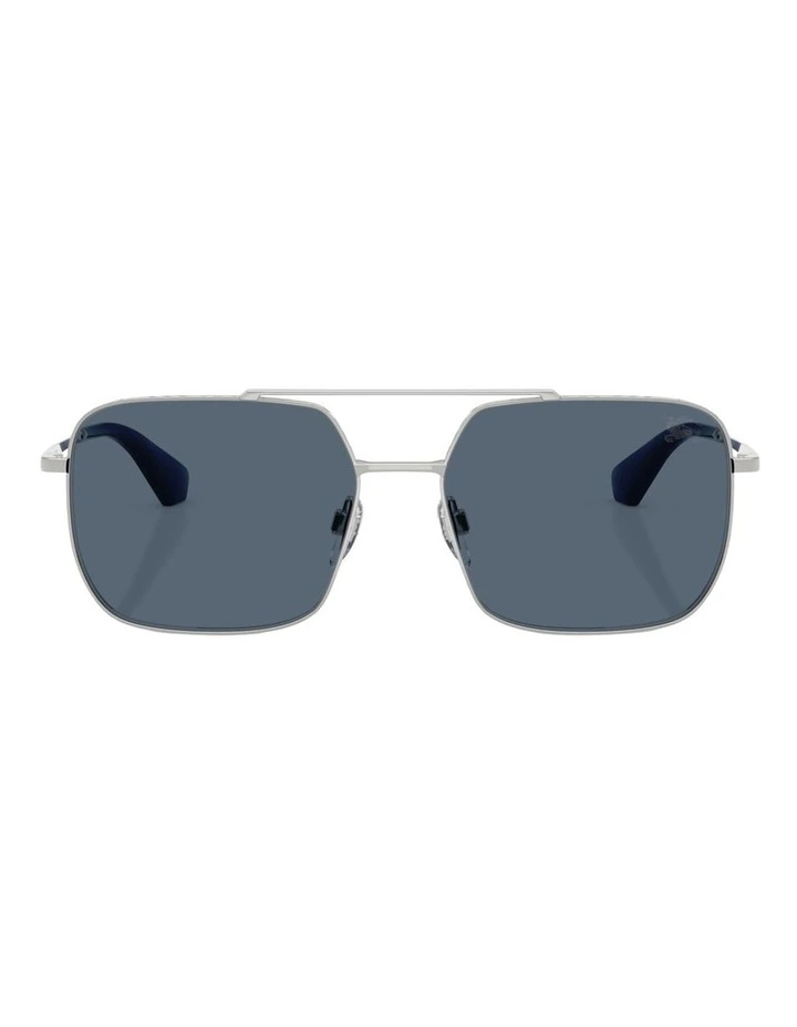 Burberry Steel Polarised Sunglasses in Silver image 2