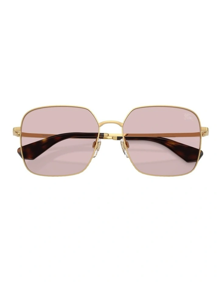 Burberry Metal Sunglasses in Gold image 3