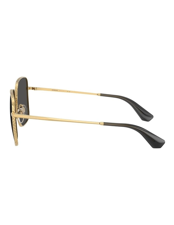 Burberry Metal Sunglasses in Gold image 3