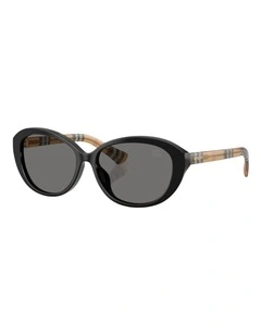 Burberry  Acetate Polarised Sunglasses in Black