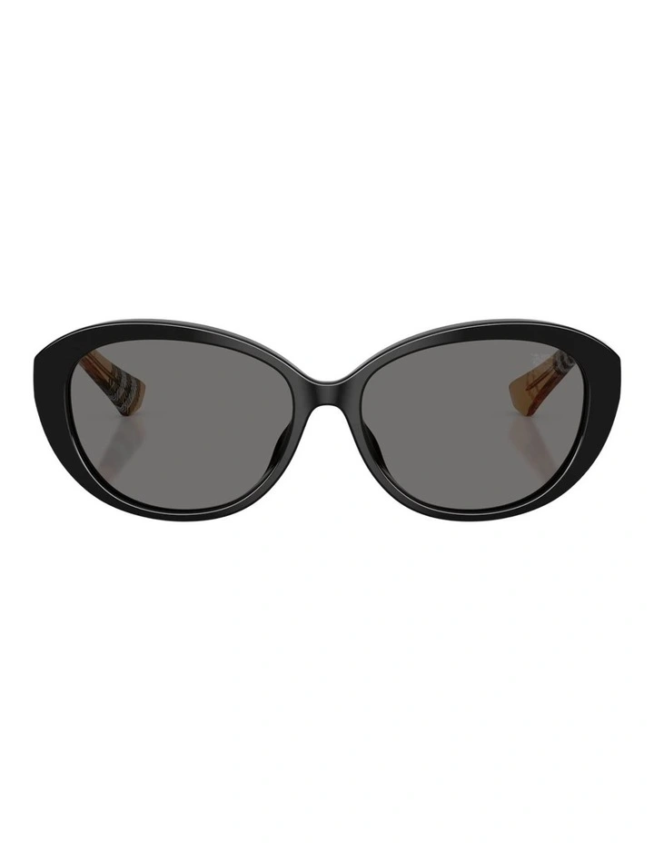 Burberry Acetate Polarised Sunglasses in Black image 2
