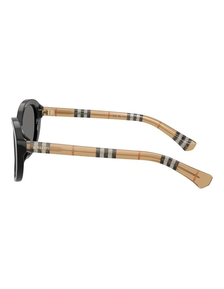Burberry Acetate Polarised Sunglasses in Black image 3