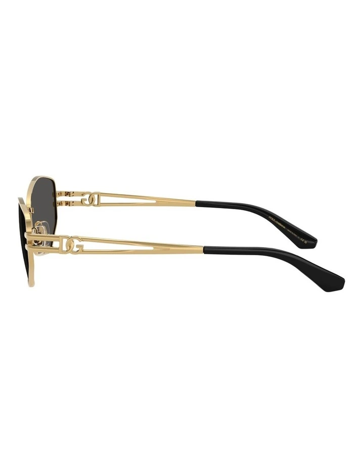 Dolce&Gabbana  Metal Sunglasses in Gold image 3