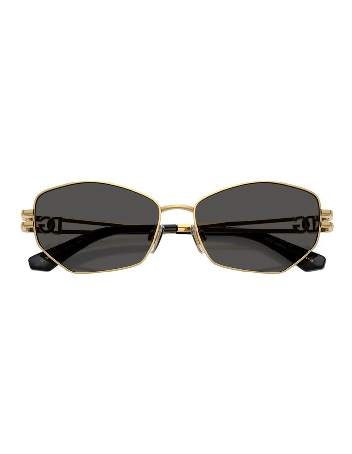 Dolce&Gabbana  Metal Sunglasses in Gold image 4