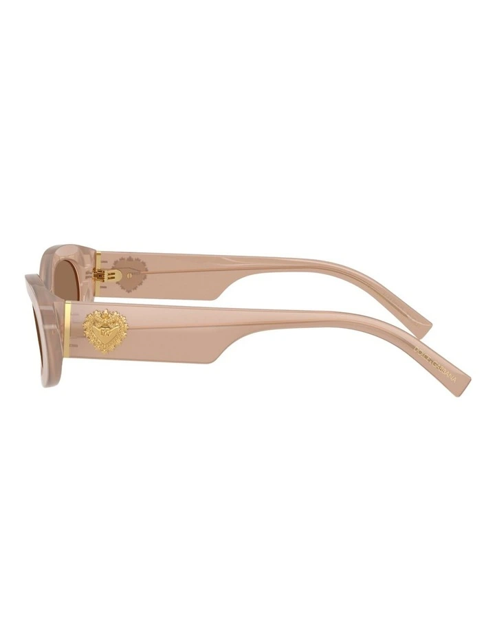 Dolce&Gabbana Acetate Sunglasses in Brown image 3