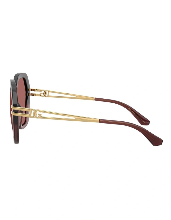 Dolce&Gabbana Injected Sunglasses in Red image 2