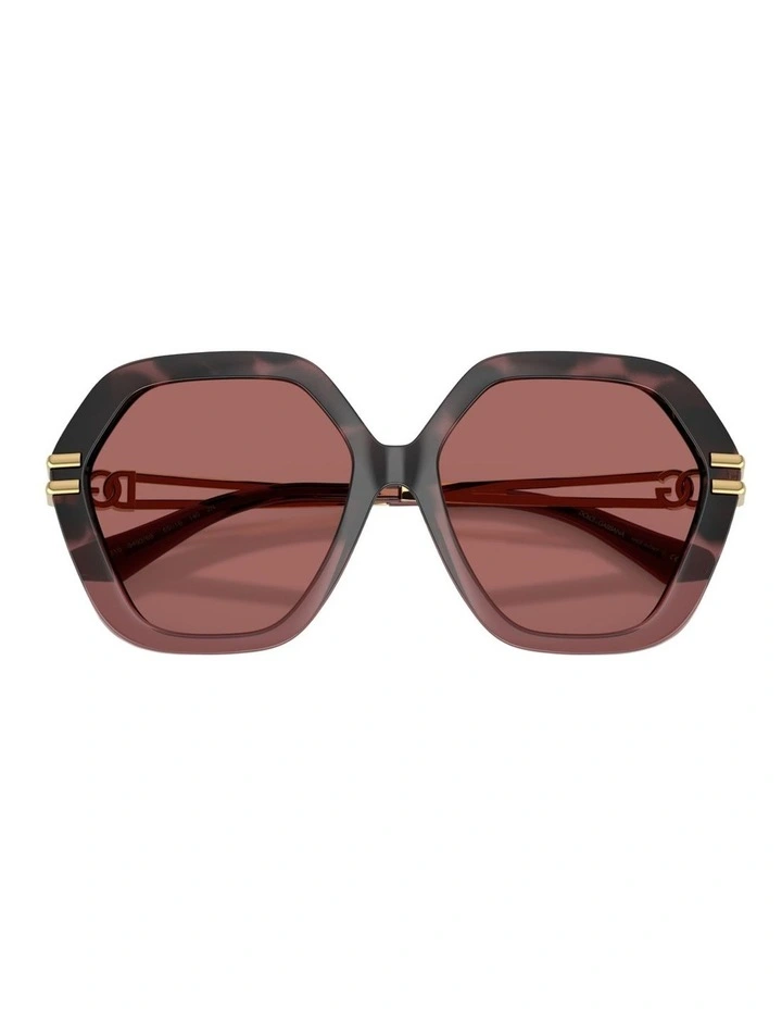 Dolce&Gabbana Injected Sunglasses in Red image 4