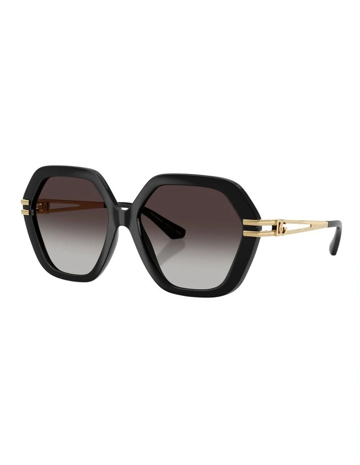 Dolce&Gabbana Injected Sunglasses in Black image 1
