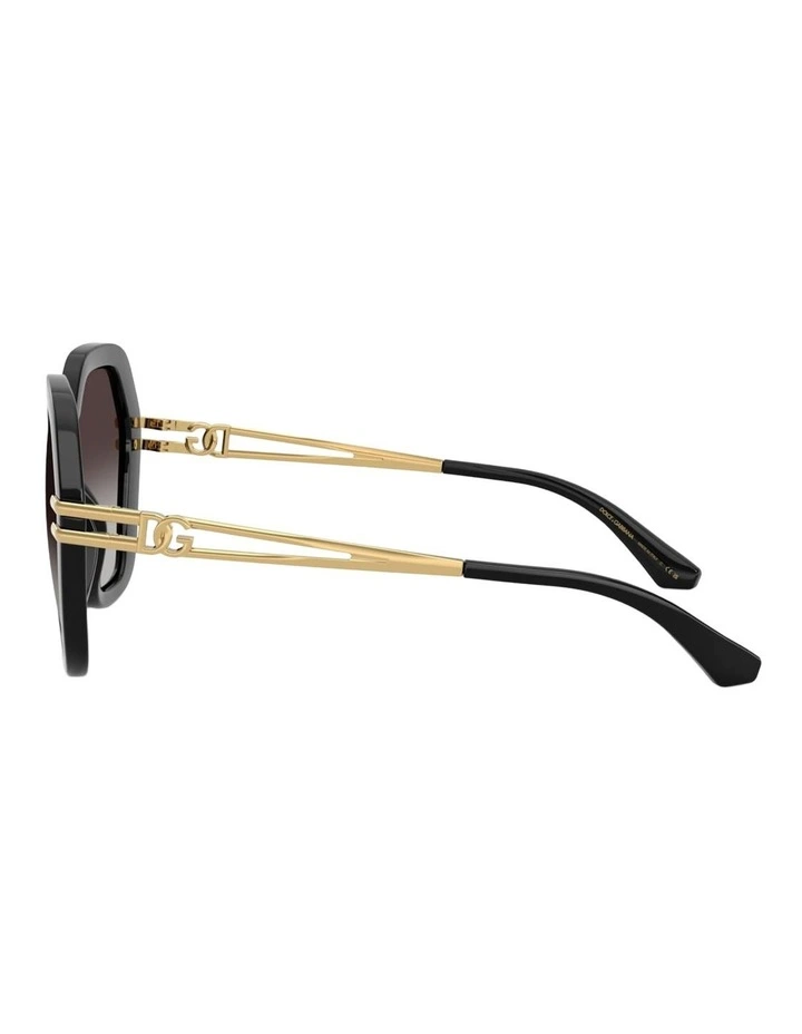 Dolce&Gabbana Injected Sunglasses in Black image 3
